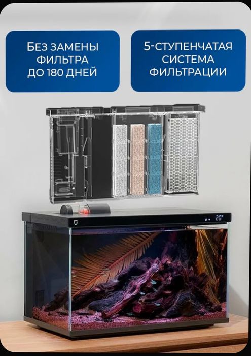 Продам умный аквариум 20 л Xiaomi