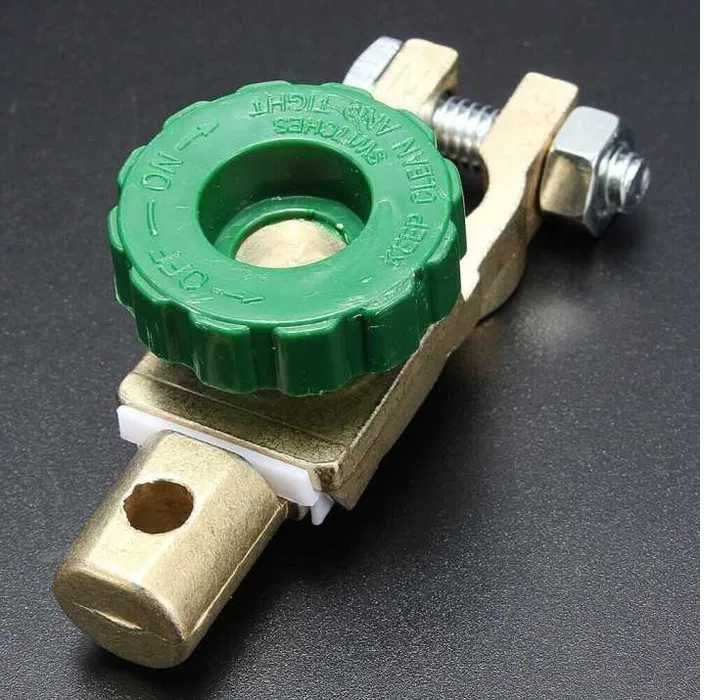 Ключ маса, клема за полюс на акумулатор акумулаторен прекъсвач, Зелен