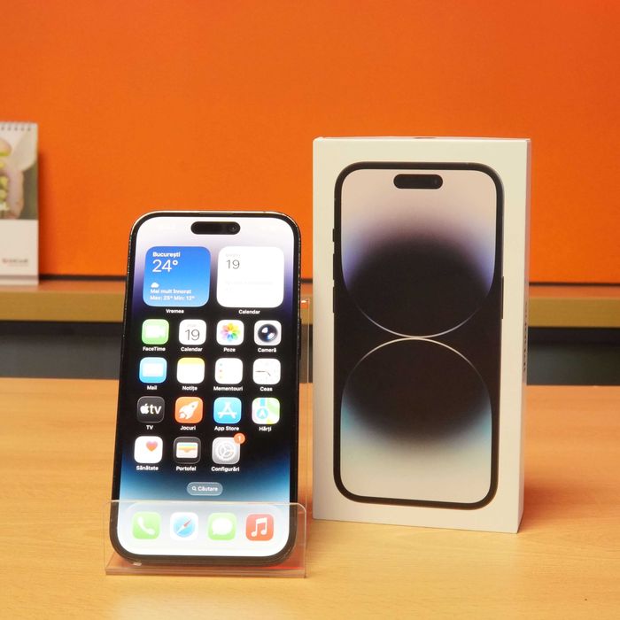 Apple iPhone 14 Pro 256 GB, 85% Baterie, Negru, 12 LUNI GARANTIE