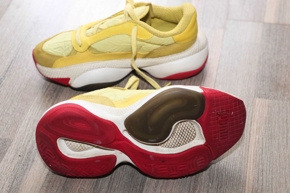 Oferta! Puma, Pantofi sport cu talpa masiva Alteration PN-1, Galben