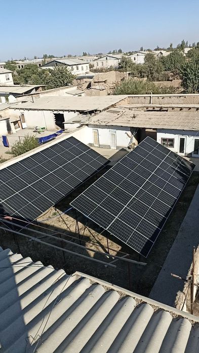 Quyosh panellari Ornatish \ Солничные панел Установка