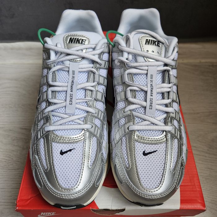 Кроссовки Nike P-6000 'White Metallic Silver Flat Silver' оригинал
