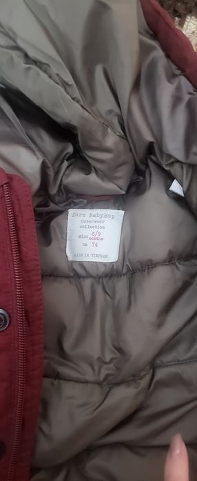 Бебешко Зимно яке Зара 6-9м