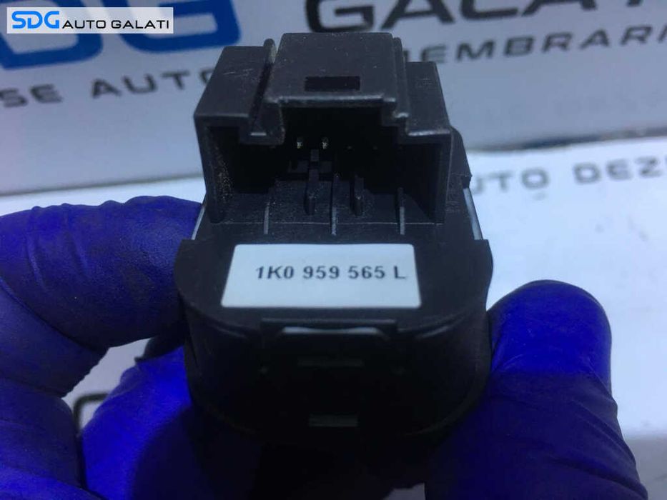 Buton Reglaj Oglinzi Volkswagen Golf 6 2008 - 2013 Cod 1K0 959 565 L 1K0959565L [S0273]