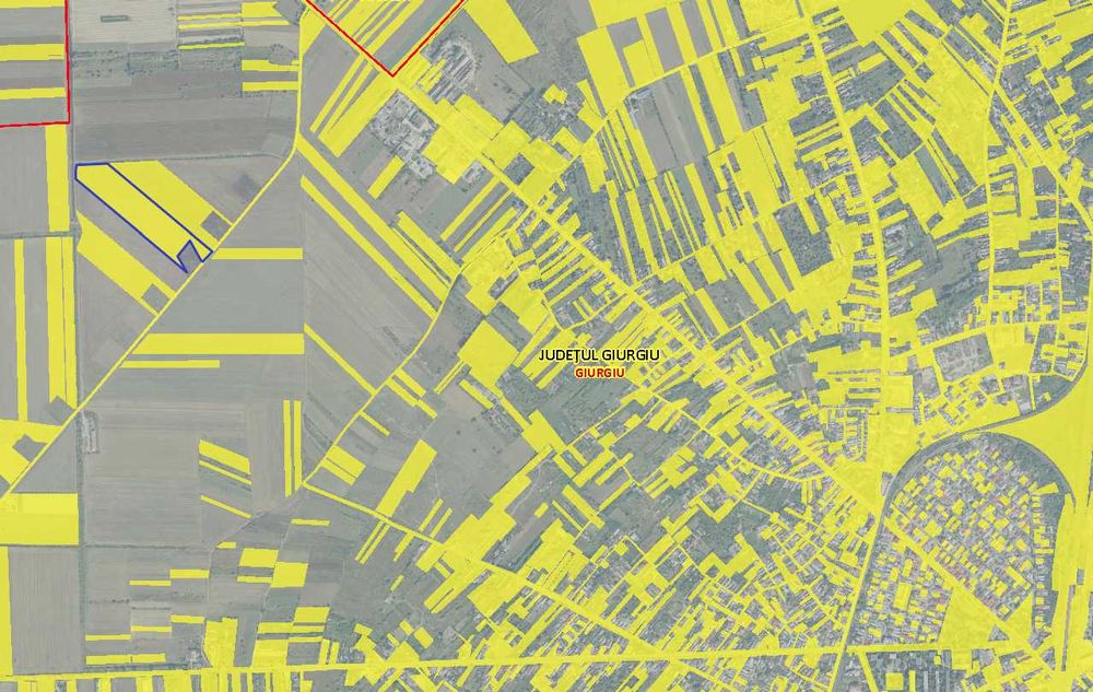 De vânzare - teren extravilan în orașul Giurgiu