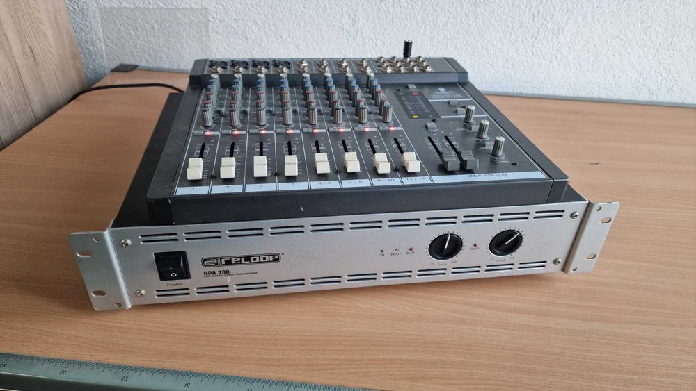 Amplificator Profesional Reloop RPA-700 + Mixer Behringer MX 1602