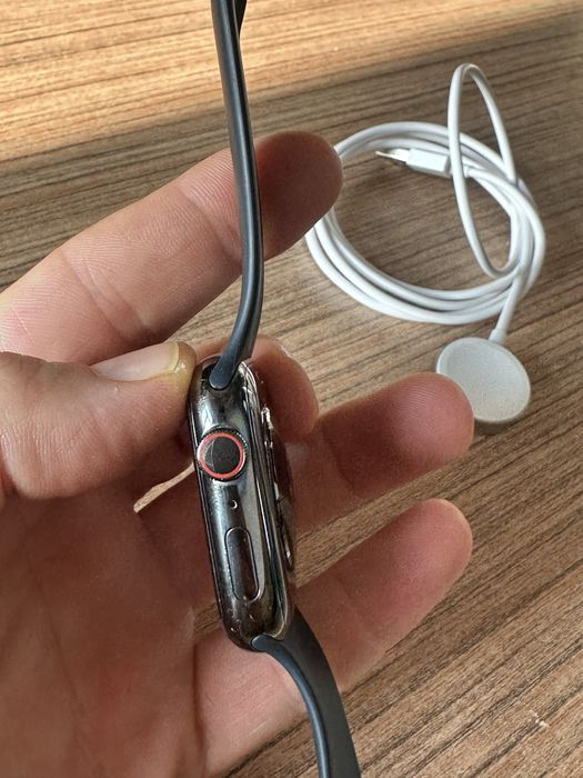 Apple Watch seria 7, 45mm, stainless steel GPS + celular