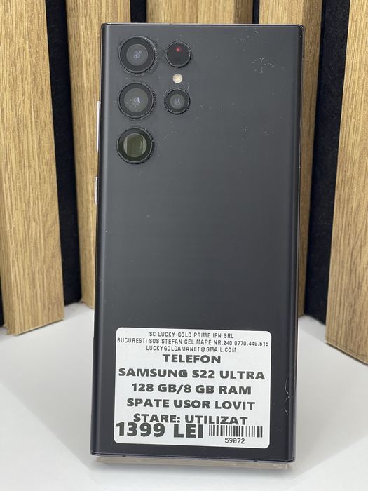 Samsung S22 Ultra 128Gb 8Gb ram Garantie / Factura #59072