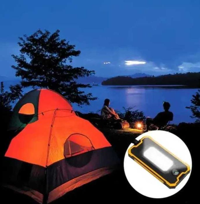 Baterie externa solara 20.000 mAh lampa LED 2 x usb Powerbank