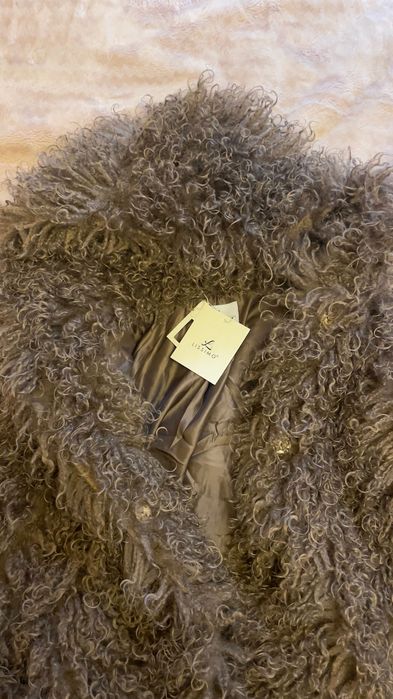 Палто имитиращо лама