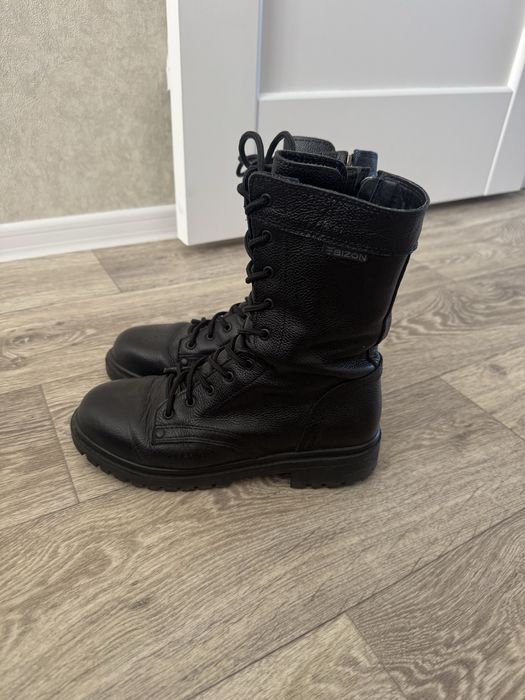 Берцы бизон кожаные