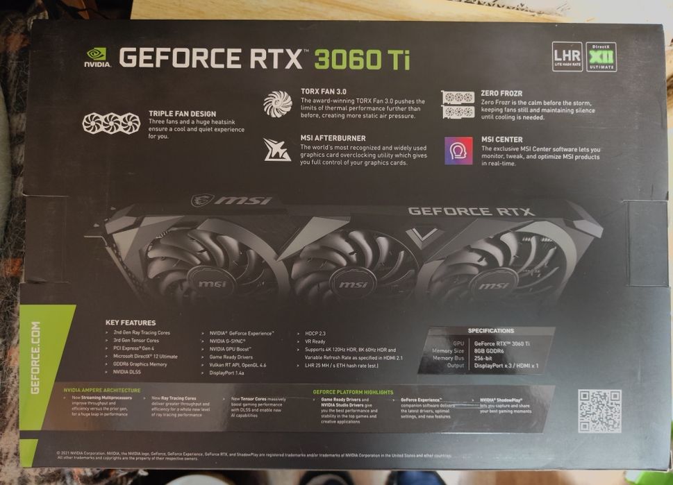 Видеокарта msi 3060ti