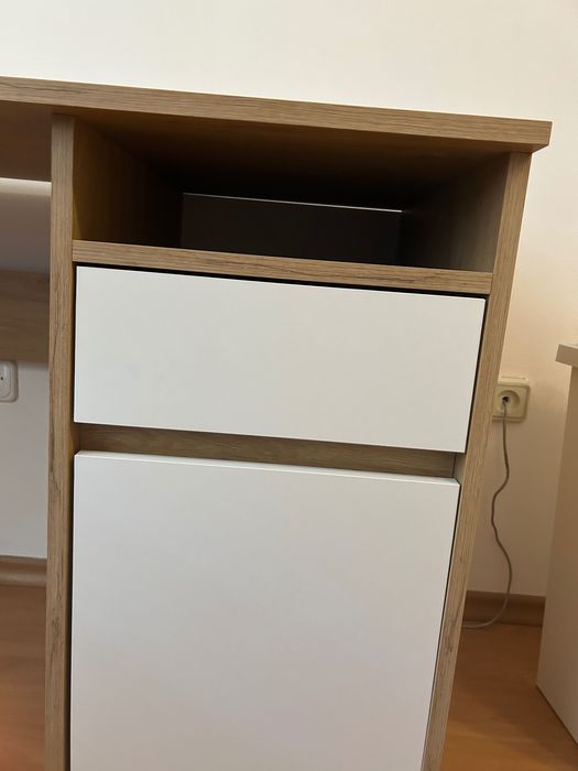 JYSK Бюро BILLUND 53х120 бяло/дъб