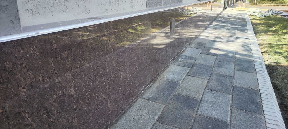 Цоколь из плитки профессионально