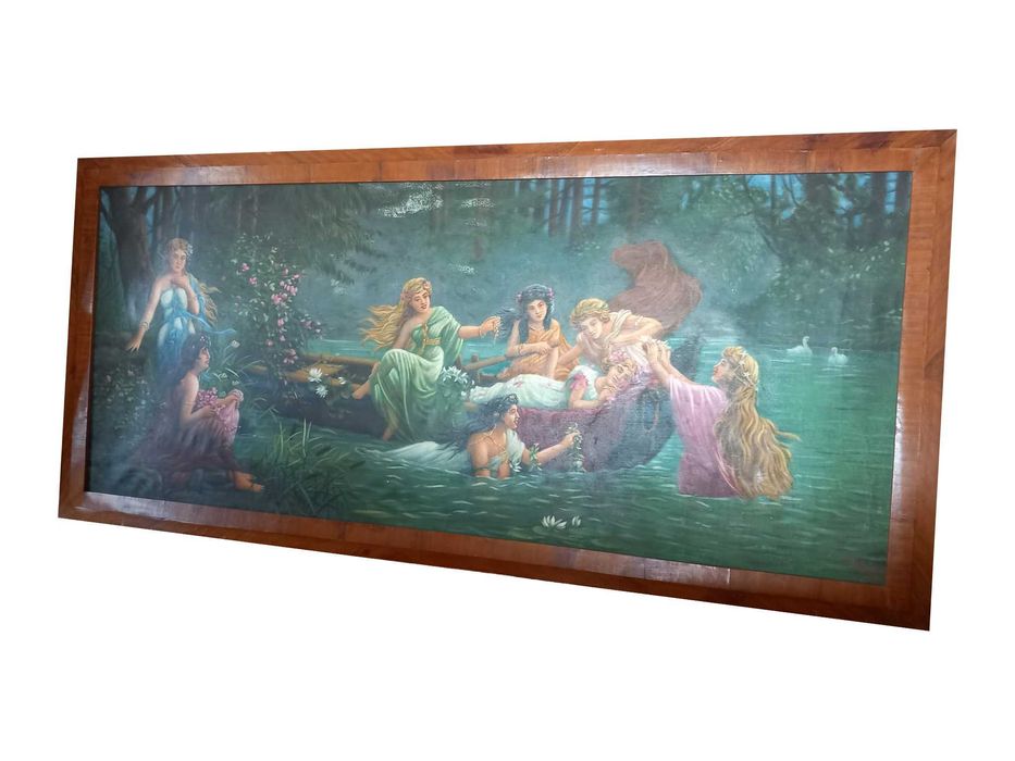 Pictura mare Turbin (1977) – copie „Maidens Bathing” de Hans Zatzka