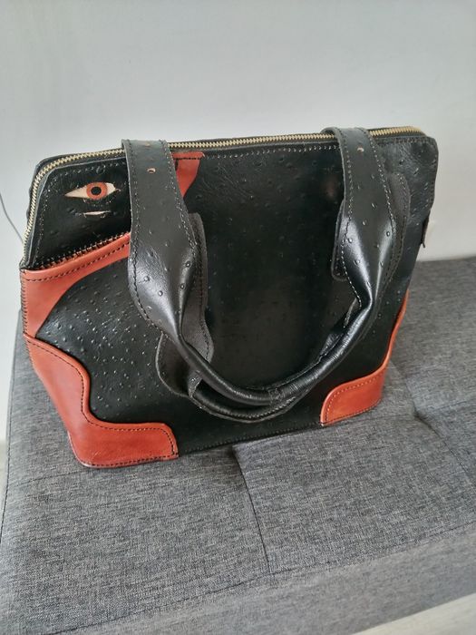 Geanta piele strut