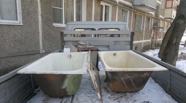Прием чугунные ванны самовыовз