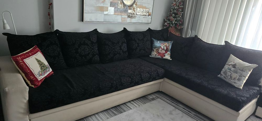 Холова гарнитура, ъглов диван, мека мебел ТОП СЪСТОЯНИЕ