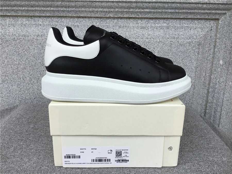 #SUMMER SALE# Alexander McQueen Sneaker Negru Cu Alb - Verificare Colet -