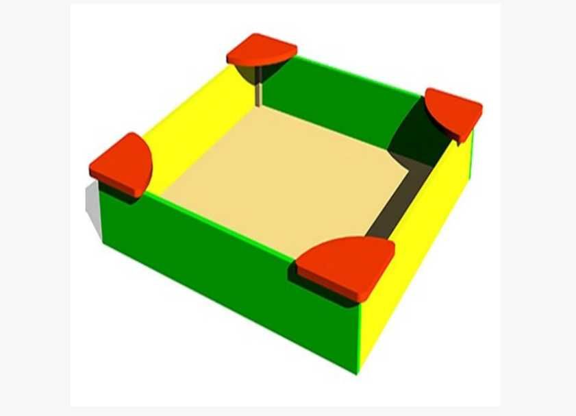 Песочница 150х150х30см