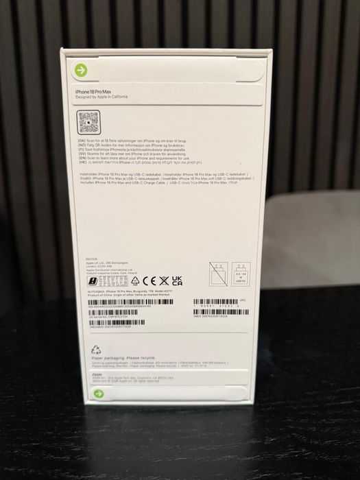 Iphone 18 Pro Max  Burgundy 1Tb