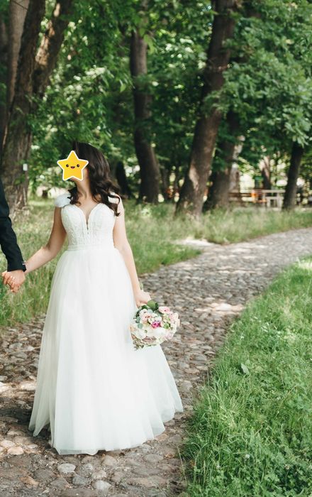 Vand rochie de mireasa, A-line, marimea S, Cluj-Napoca