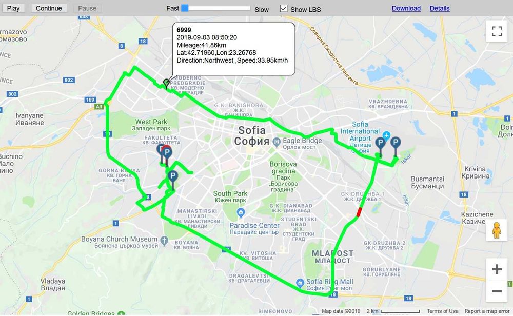 GPS за автомобил - джи пи ес тракер с БЕЗПЛАТНО онлайн проследяване