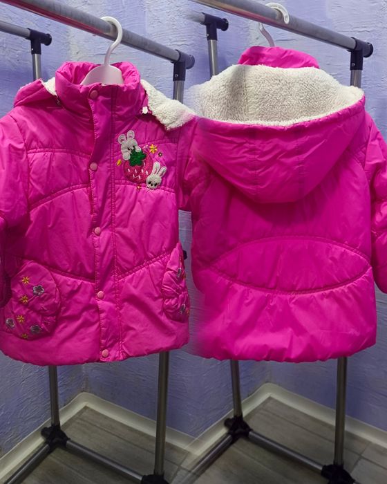 куртки для девочки комбинезон 104 110