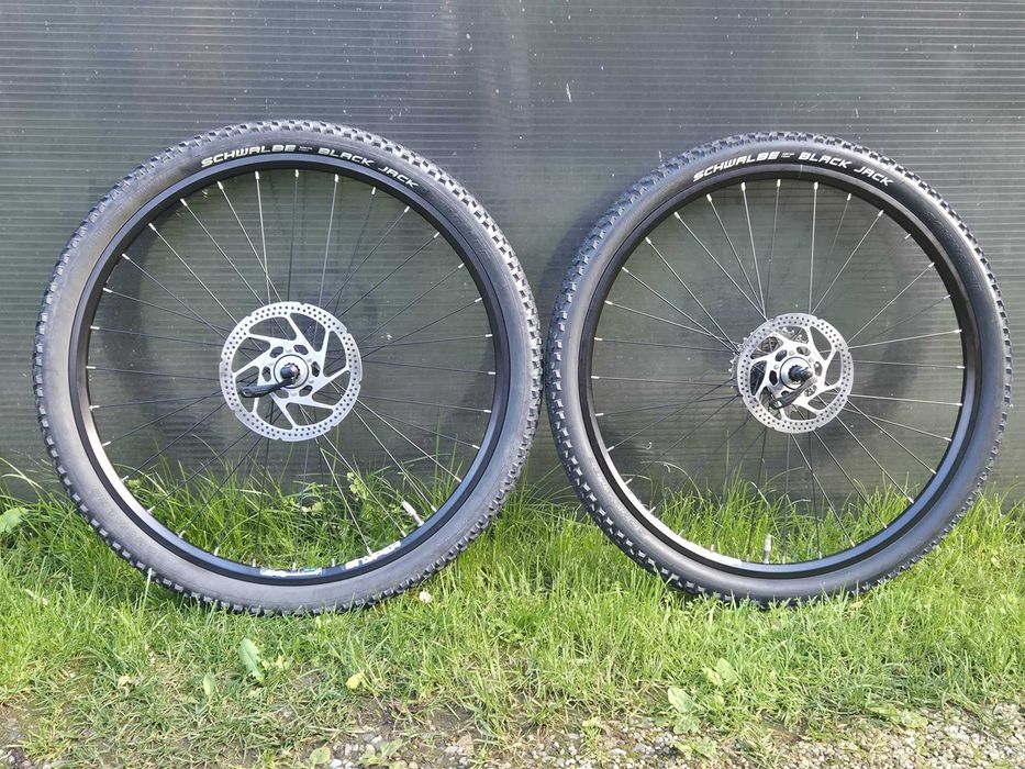Roti MTB Rigida Sniper , 26 inch, complete, butuci Shimano, anvelope Schwalbe