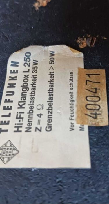 Boxe telefunken L250