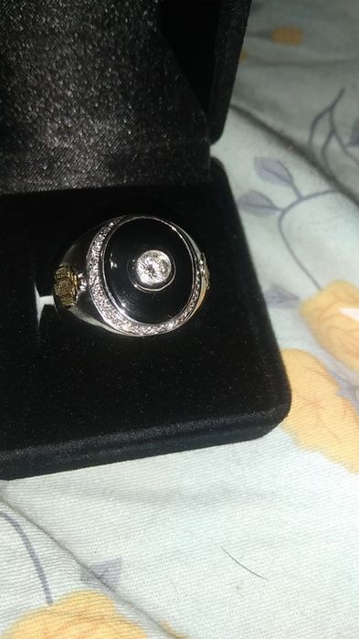 Бриллиантовый мужской перстень.