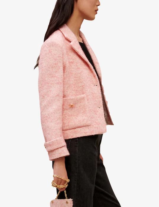 Страхотни комплекти Maje и Sandro - сако и пола букле