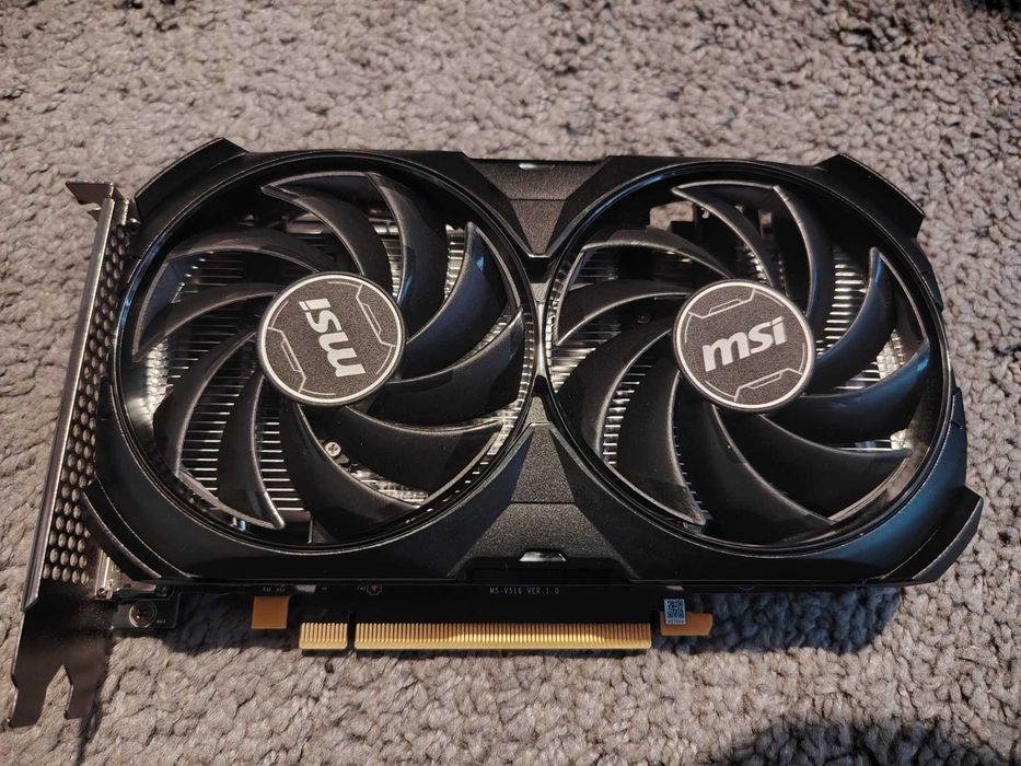 Видео карта Nvidia GF RTX 4060, 8GB, MSI Ventus 2X Black, OC, PCI-E 4.0, GDDR6