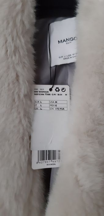 Palton dama Mango,lana,nou,superb L