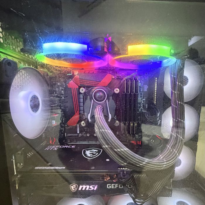 MSI Z170A PRO/RTX 3060 Ti/32GB DDR4/480GB/Водно охлаждане Artic/RGB