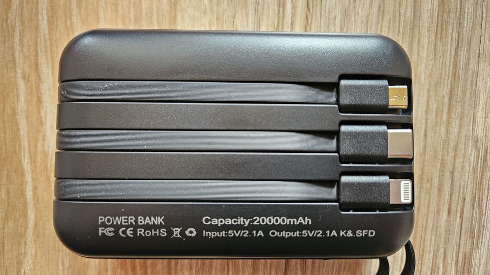 Външна преносима батерия 20000 mAh