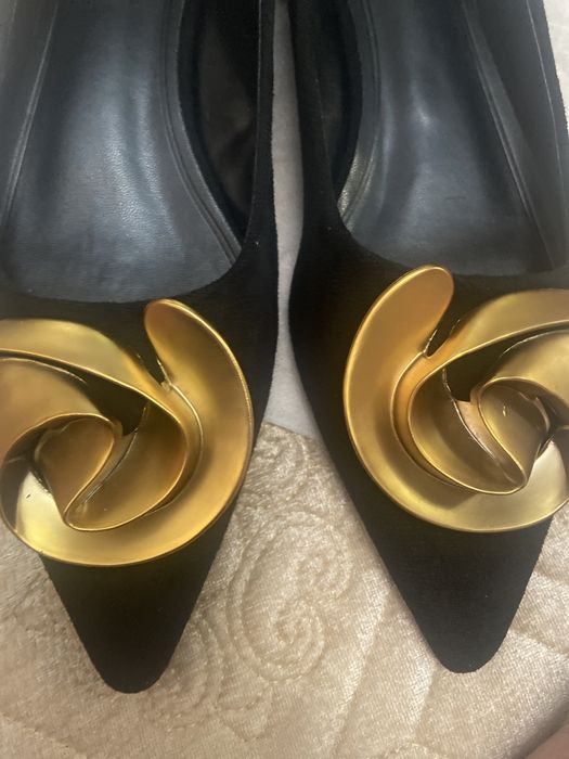 Туфли замшевые лодочки