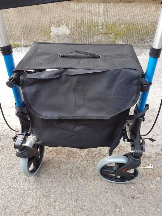 Rulator pentru persoane in varsta, cu scaun si spatar, MOBICLINIC, NOU