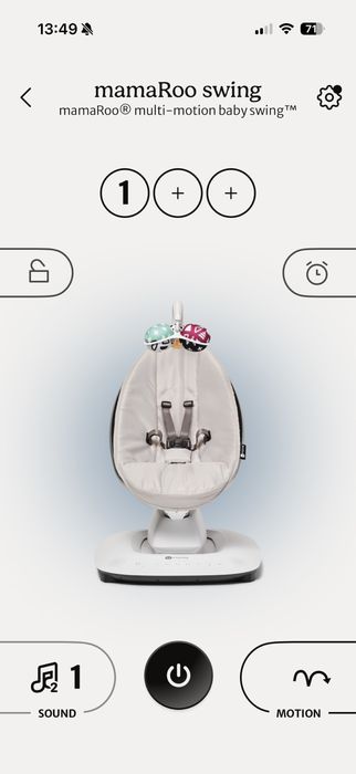 Електрическа бебешка люлка mamaRoo 5.0, черна
