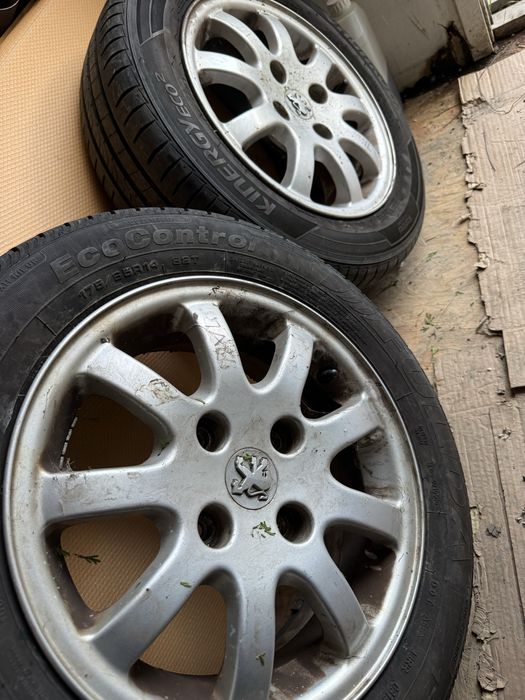 175 65 R14 • Jante Peugeot 14” aliaj aluminiu • anvelope