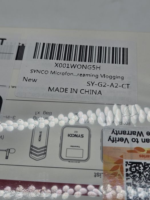 SYNCO G2 (A2) Microfon Lavalier Wireless, Sistem de Microfon Lavalier