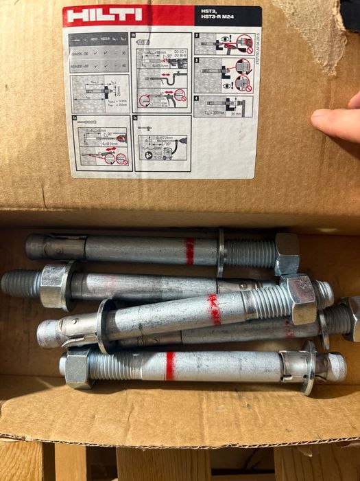 Ancora metalica hilti M16-20-24