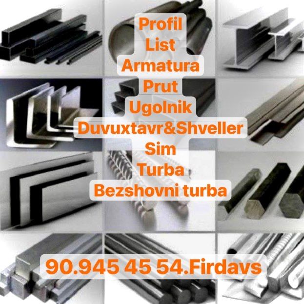 Метал профил,Турба.безшовни,Уголник,швеллер,Двутавр,