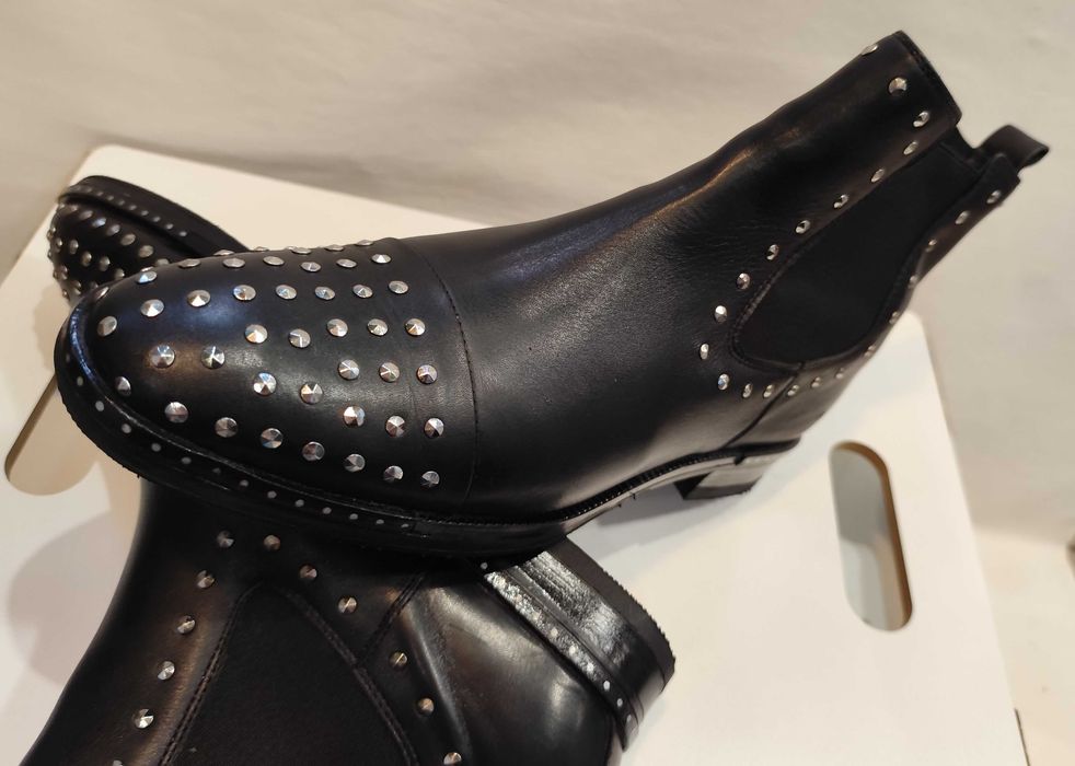 Ghete chelsea cap toe 41 Lav. Artigianale Fantasy piele naturala moale