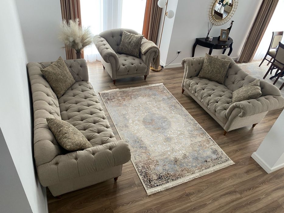 Canapele 3+2+1, culoare bej