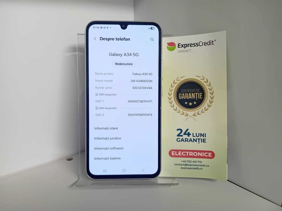 Samsung Galaxy A34 [Tomesti-b:32539]-Garantie 2 ani!