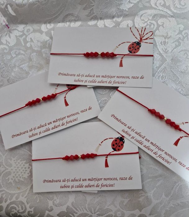 Mărțișoare cu bile aur 14k!