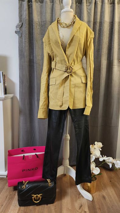 Set Pinko sacou+pantaloni+geanta