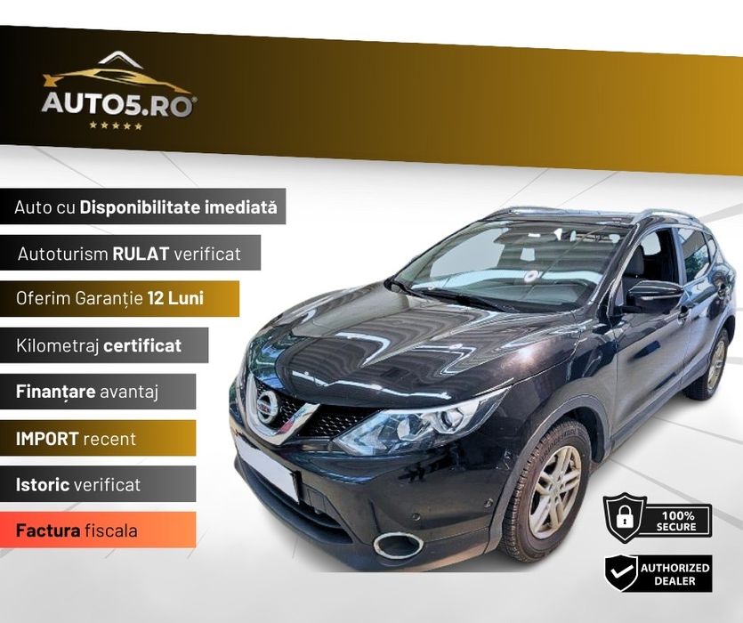 Nissan Qashqai 4x4 Tekna – 1,6 dci, camere 360°, piele crem cu alcantara