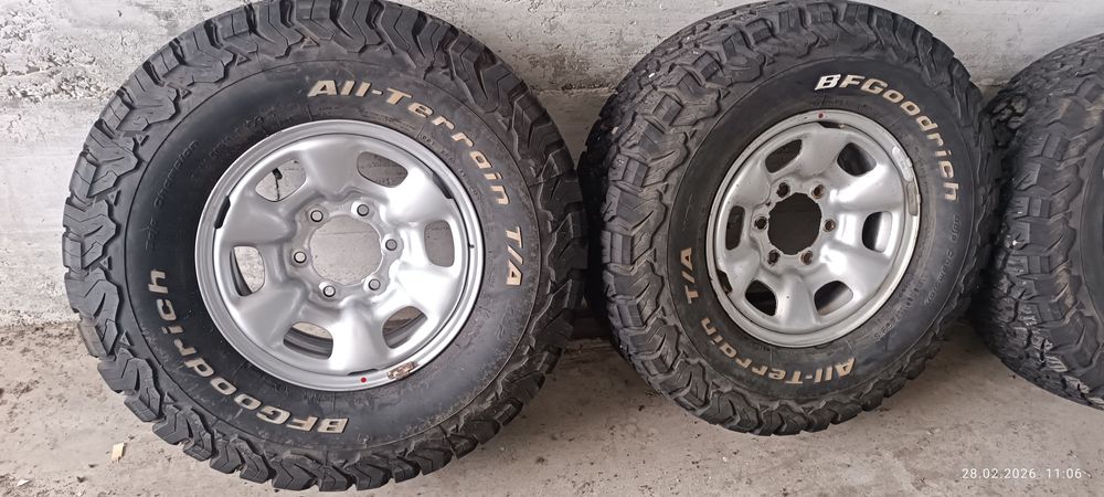 Гуми Bfgoodrich Al Terrain с джанти от Toyota Hilux